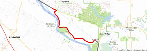 American Discovery Trail South Route stage 133 Map