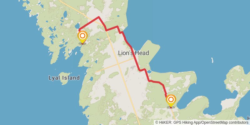 Waterfront Trail stage 82 Map