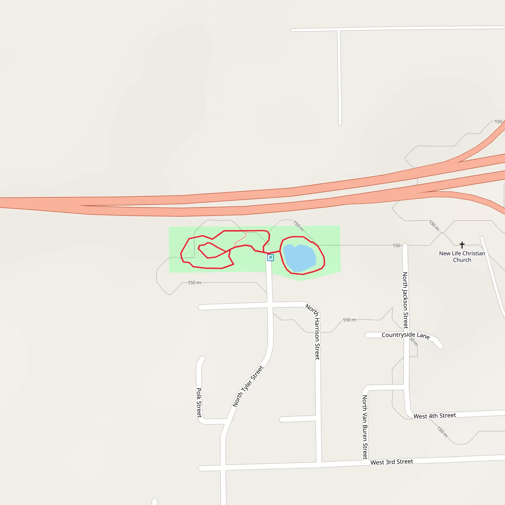 Trenton Nature Park Loop mobile static map
