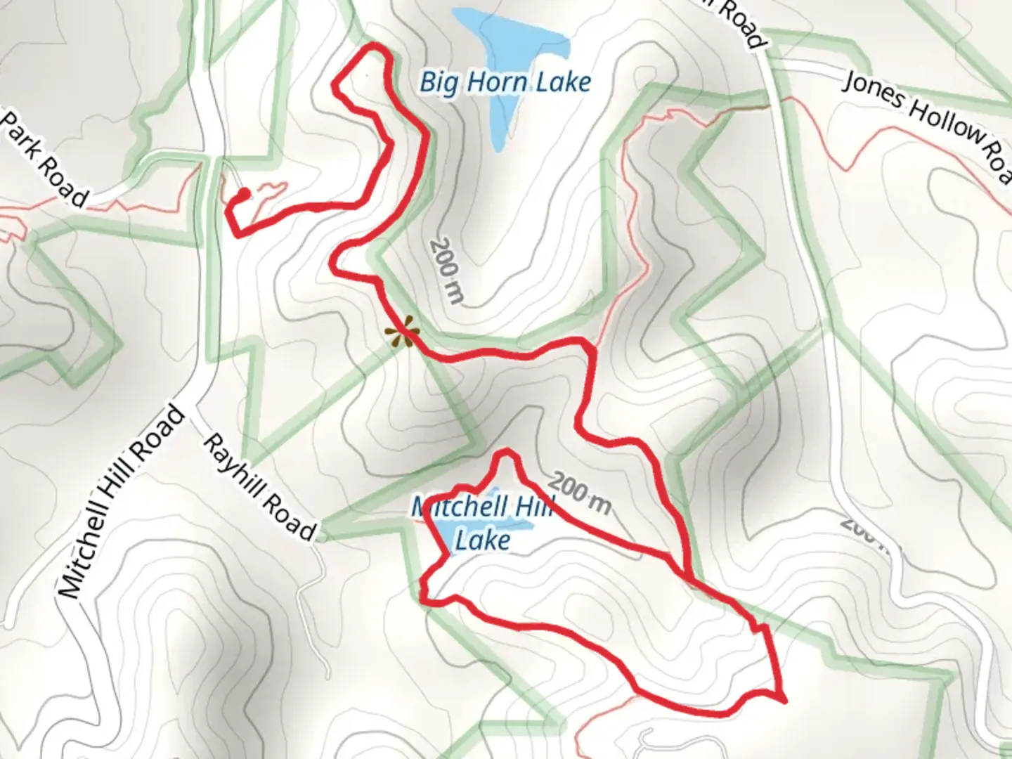 An image depicting the trail Yost Ridge, Mitchell Hill Loop Trail and its surrounding area.