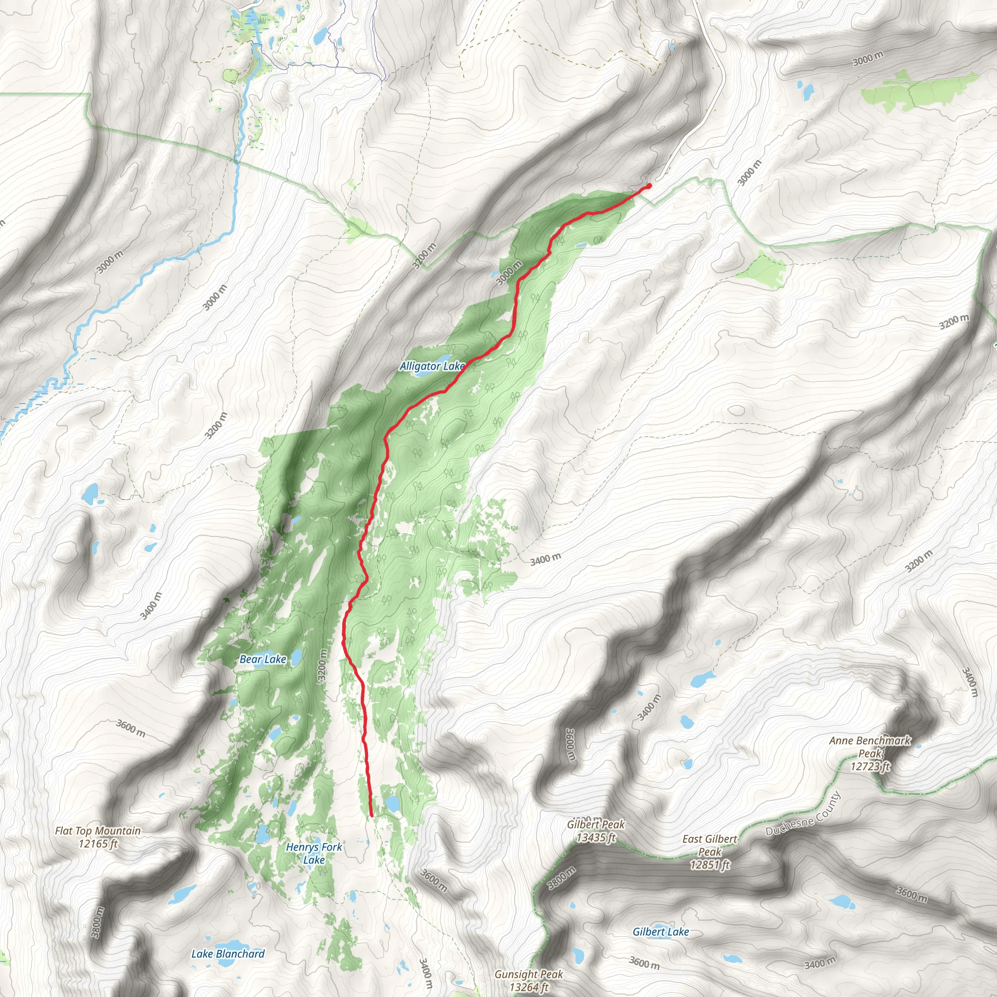 Henry's Fork Trail mobile static map