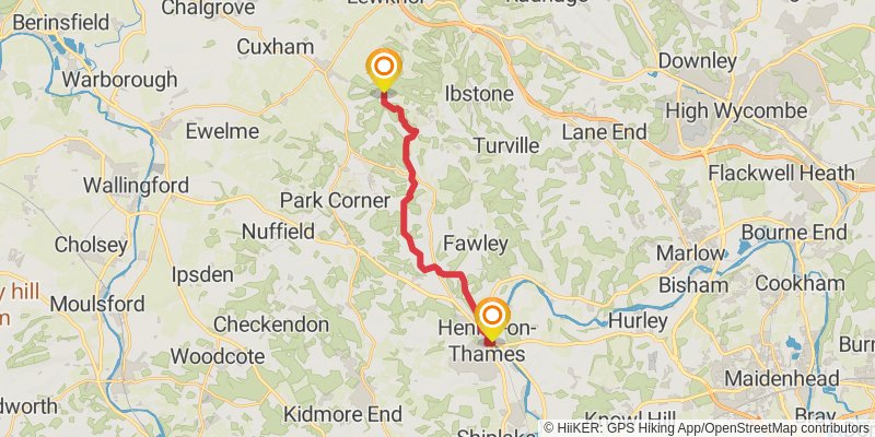 Oxfordshire Way stage 6 Map