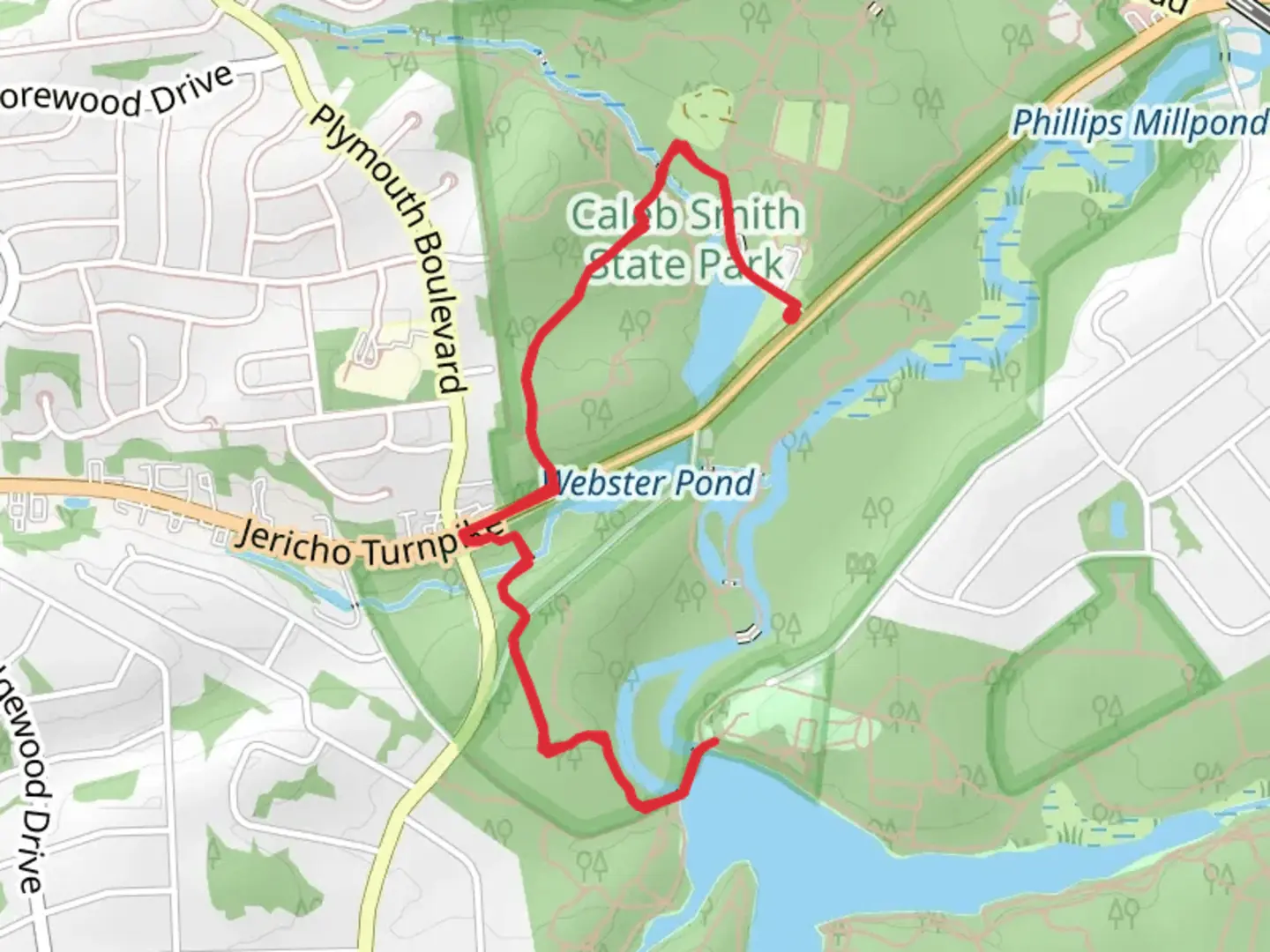 An image depicting the trail Long Island Greenbelt Trail and its surrounding area.
