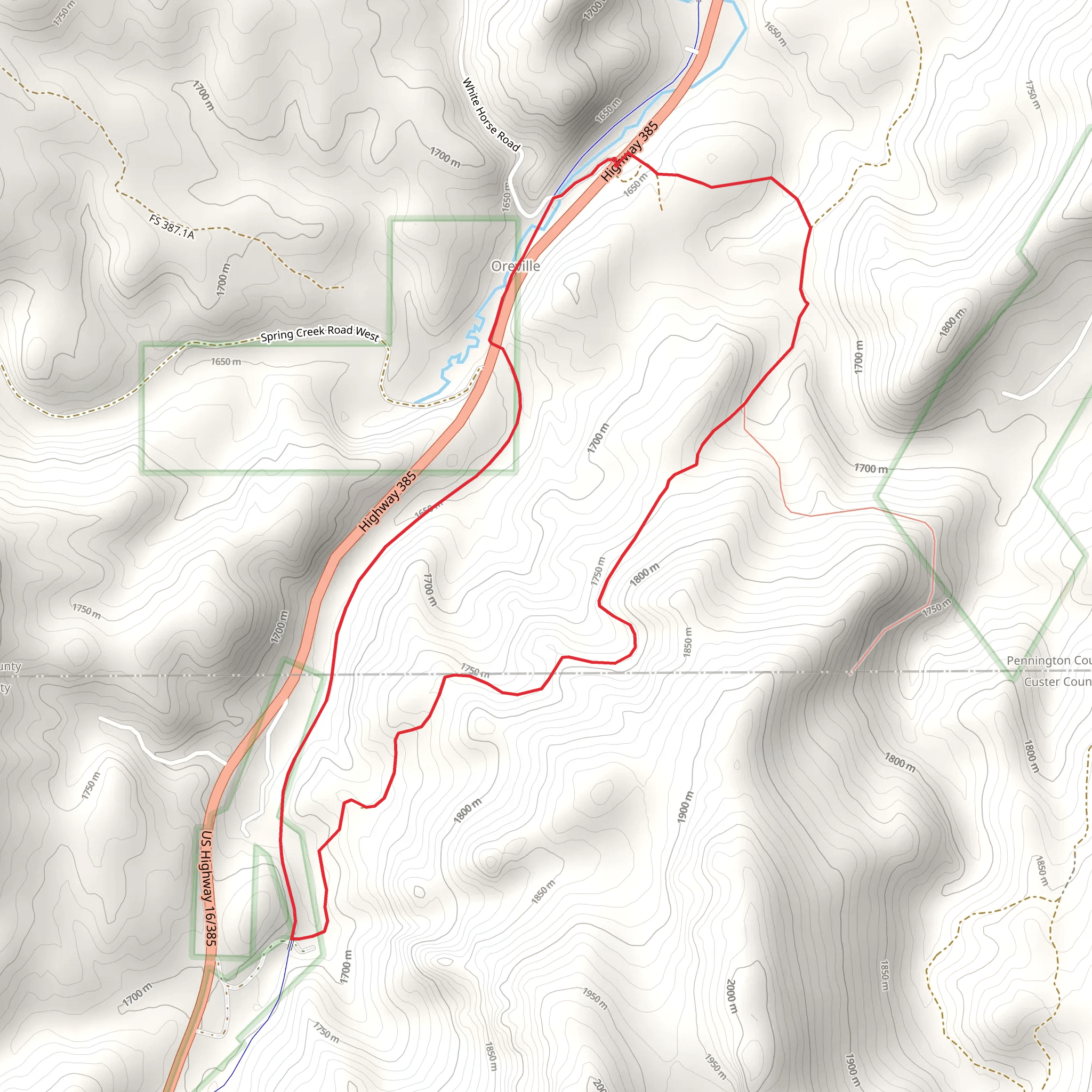 George S Mickelson Loop Trail mobile static map
