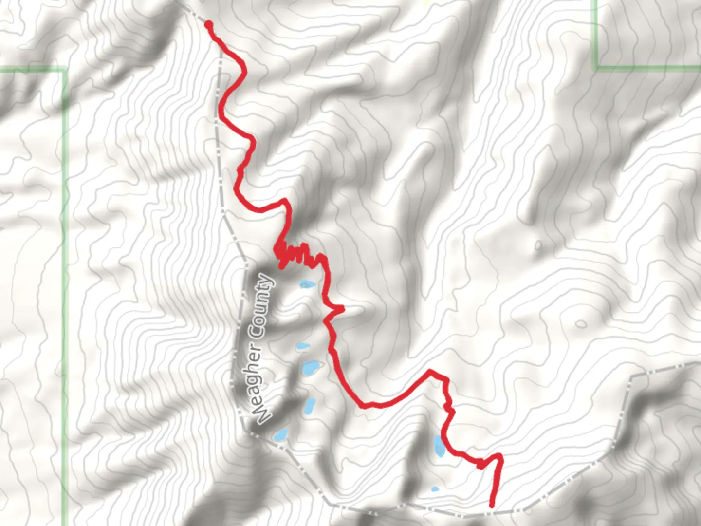 An image depicting the trail Edith, Hidden and Grace Lakes - Trail 151 and its surrounding area.