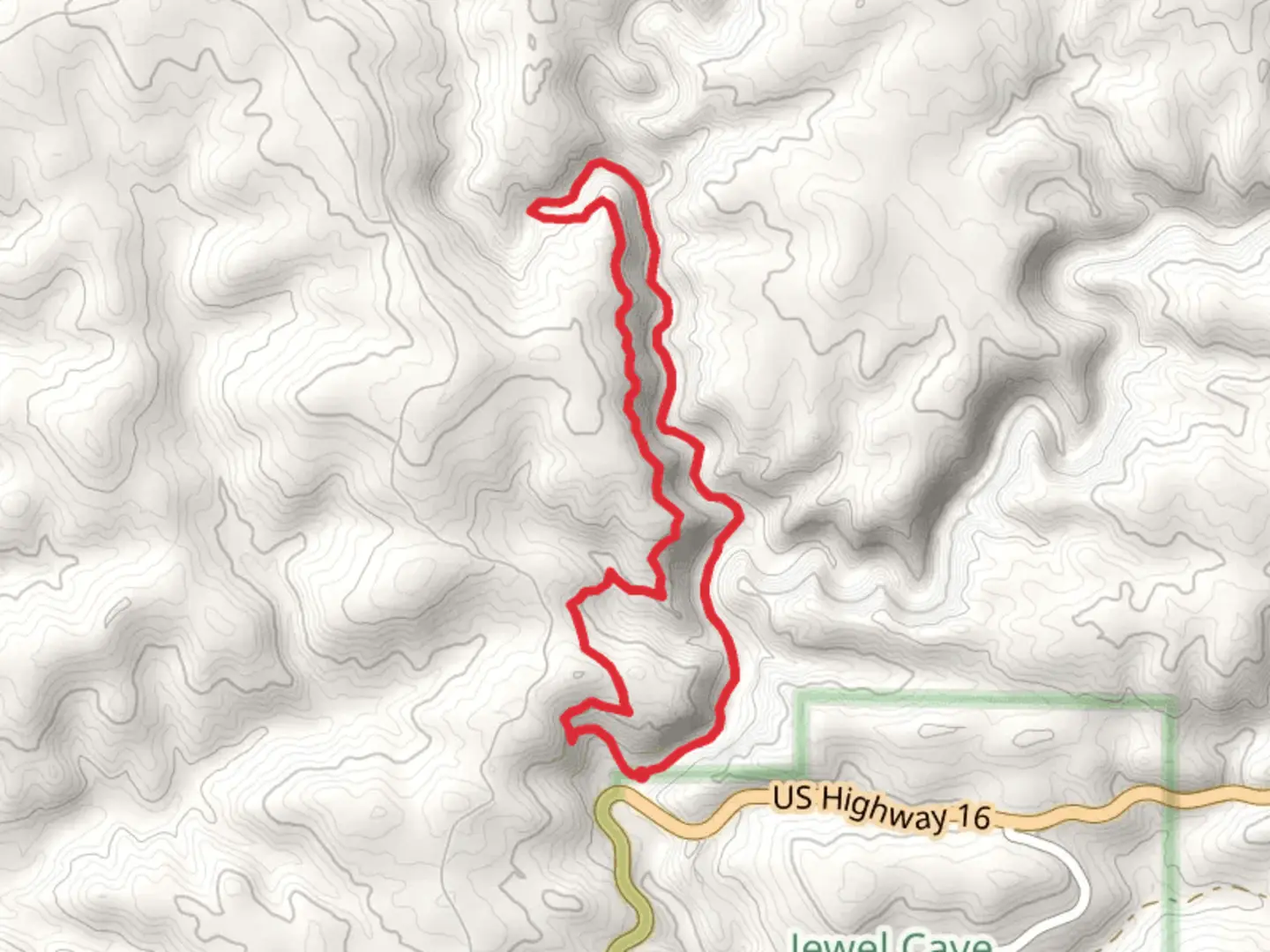 An image depicting the trail Hell Canyon Loop Trail and its surrounding area.
