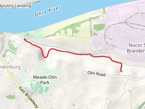 Walk along Flippins Run