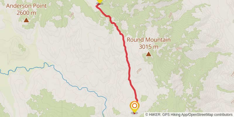 Honey Bee Trail via Olancha Pass Trail stage 2 Map