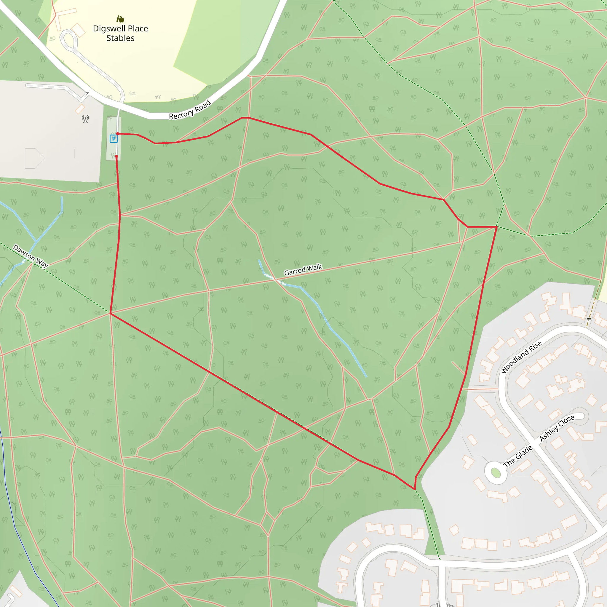 Sherrardspark Wood mobile static map