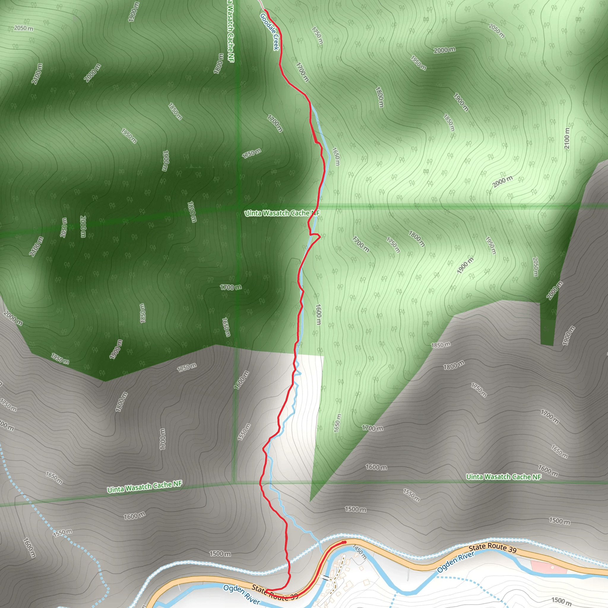 Goodale Creek mobile static map