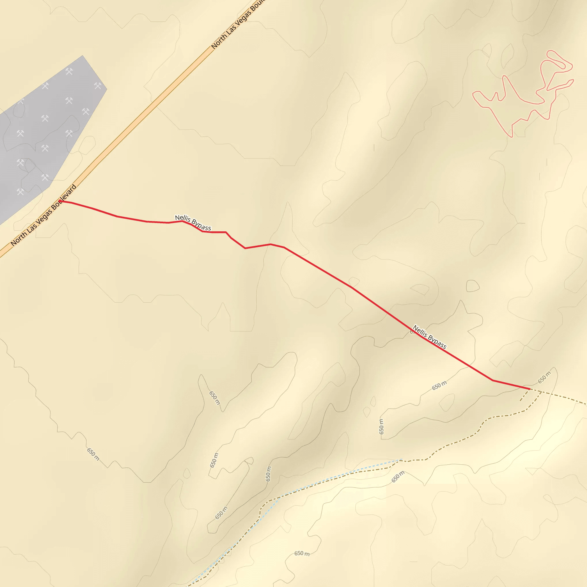Nellis Bypass mobile static map