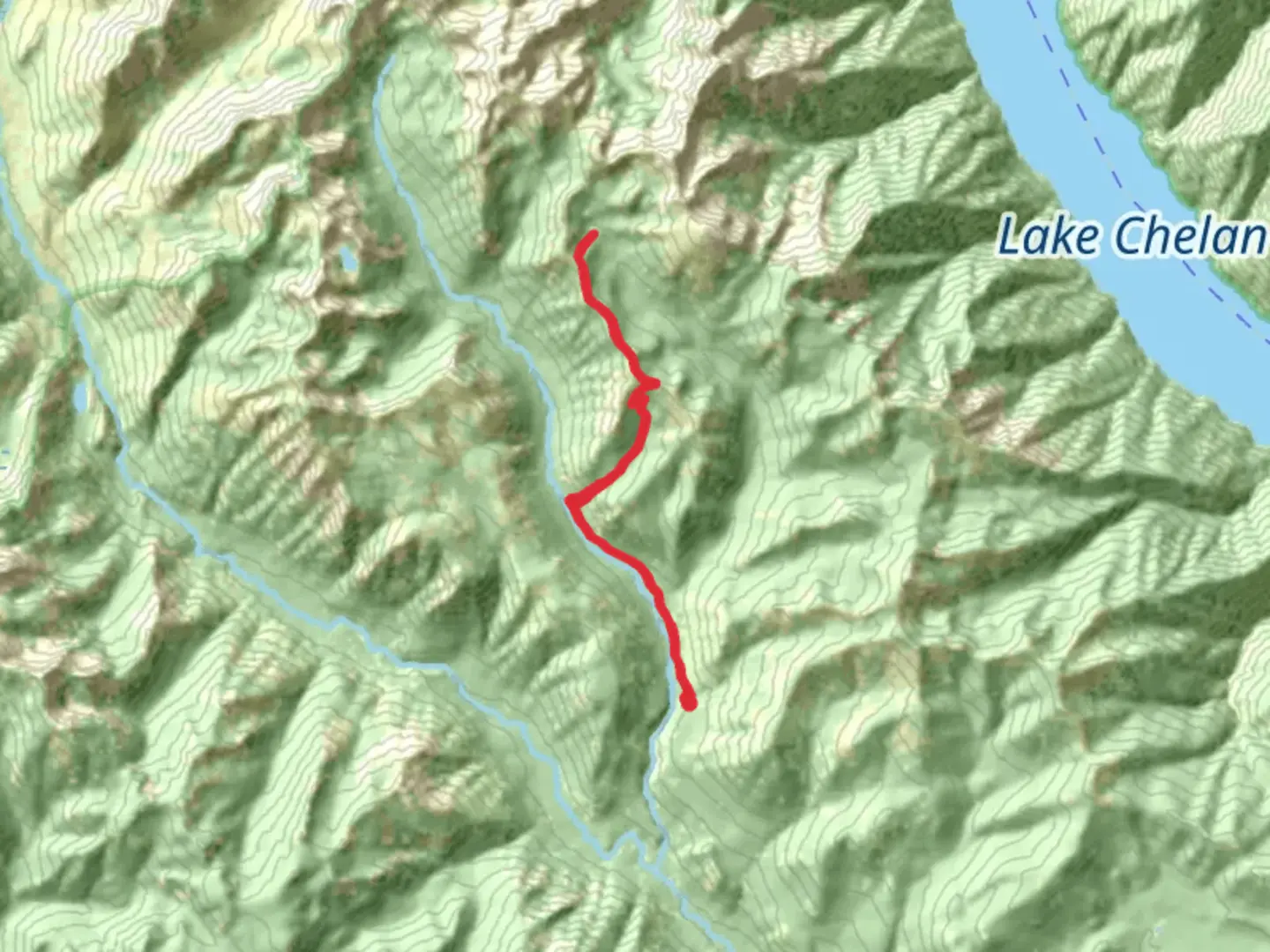 An image depicting the trail Pugh Ridge Trail and its surrounding area.