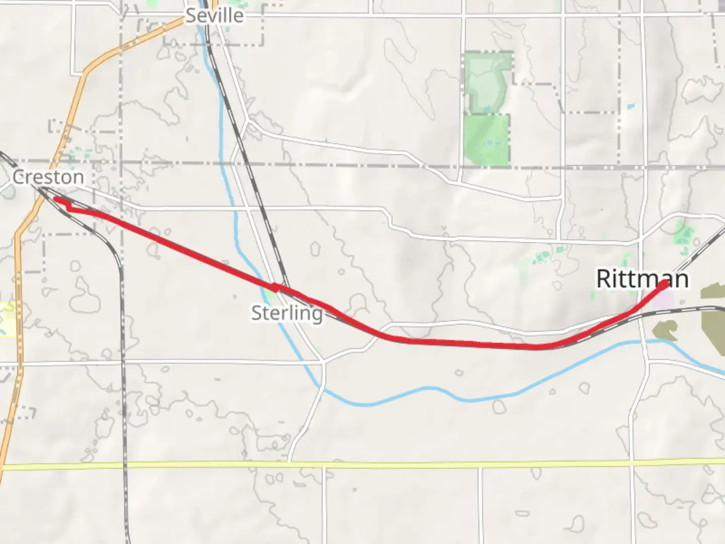 An image depicting the trail County Line Trail and its surrounding area.