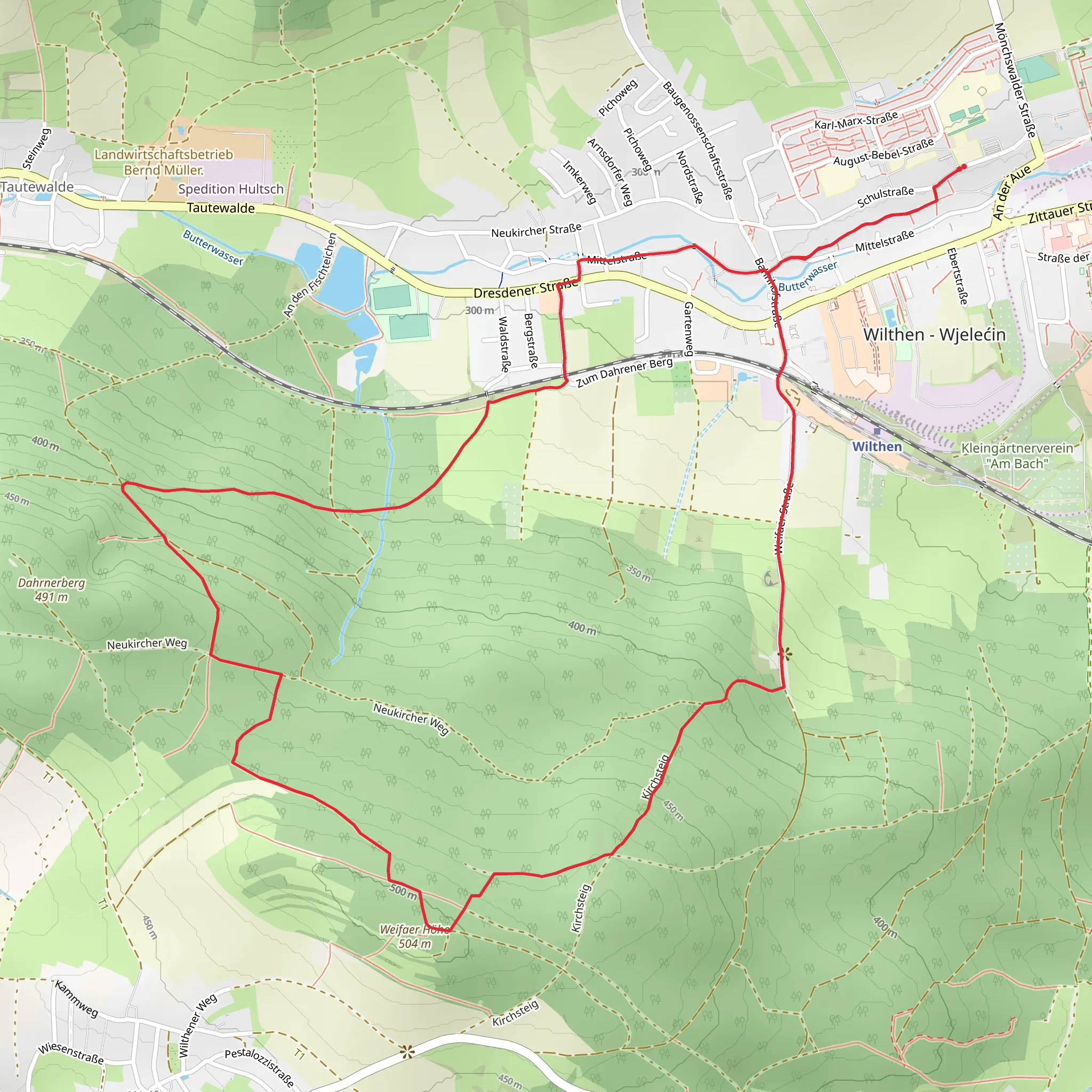 Kirchsteig and Pumphut Steig mobile static map