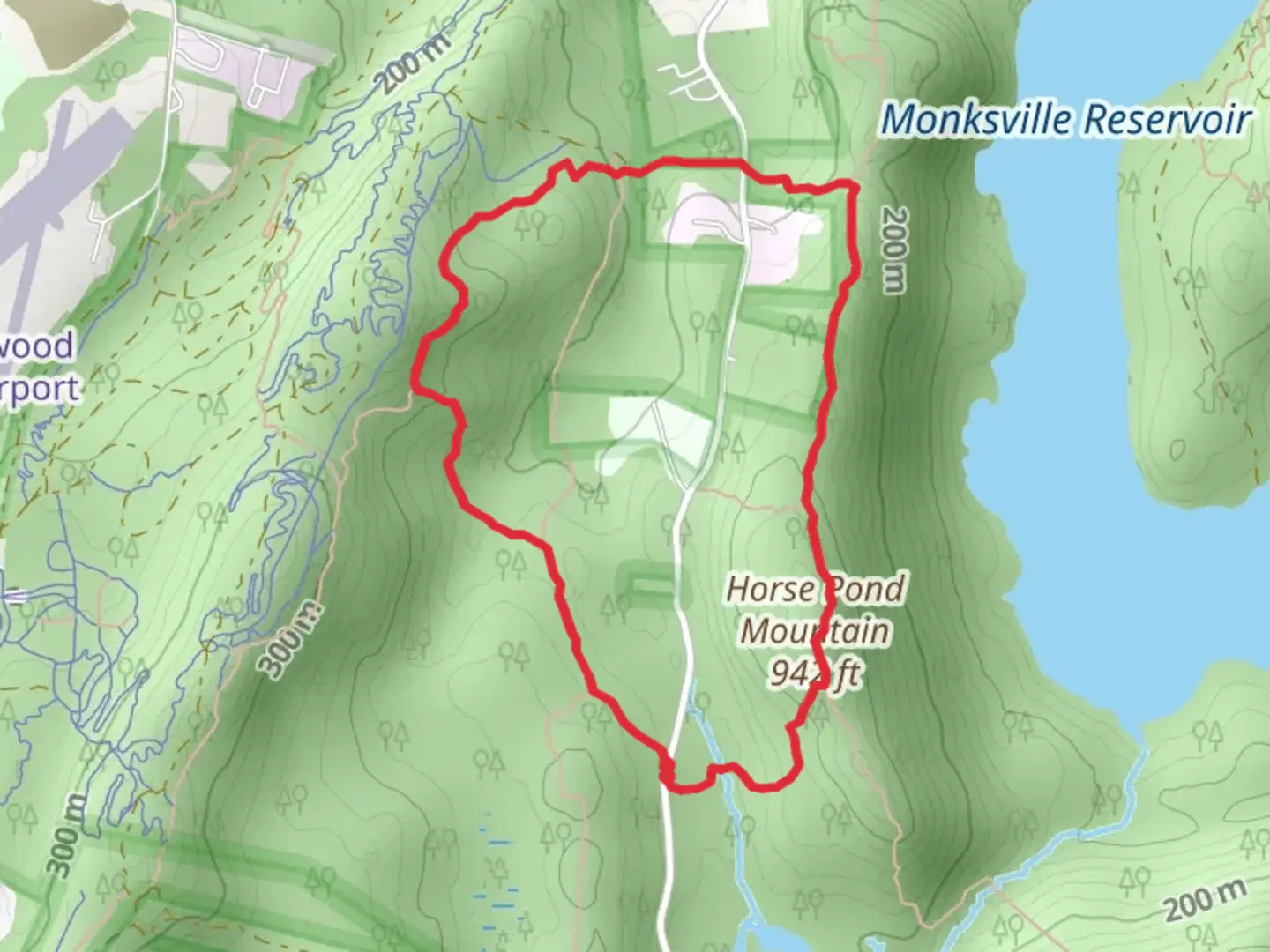 An image depicting the trail Burnt Meadow Loop Trail - Green and its surrounding area.