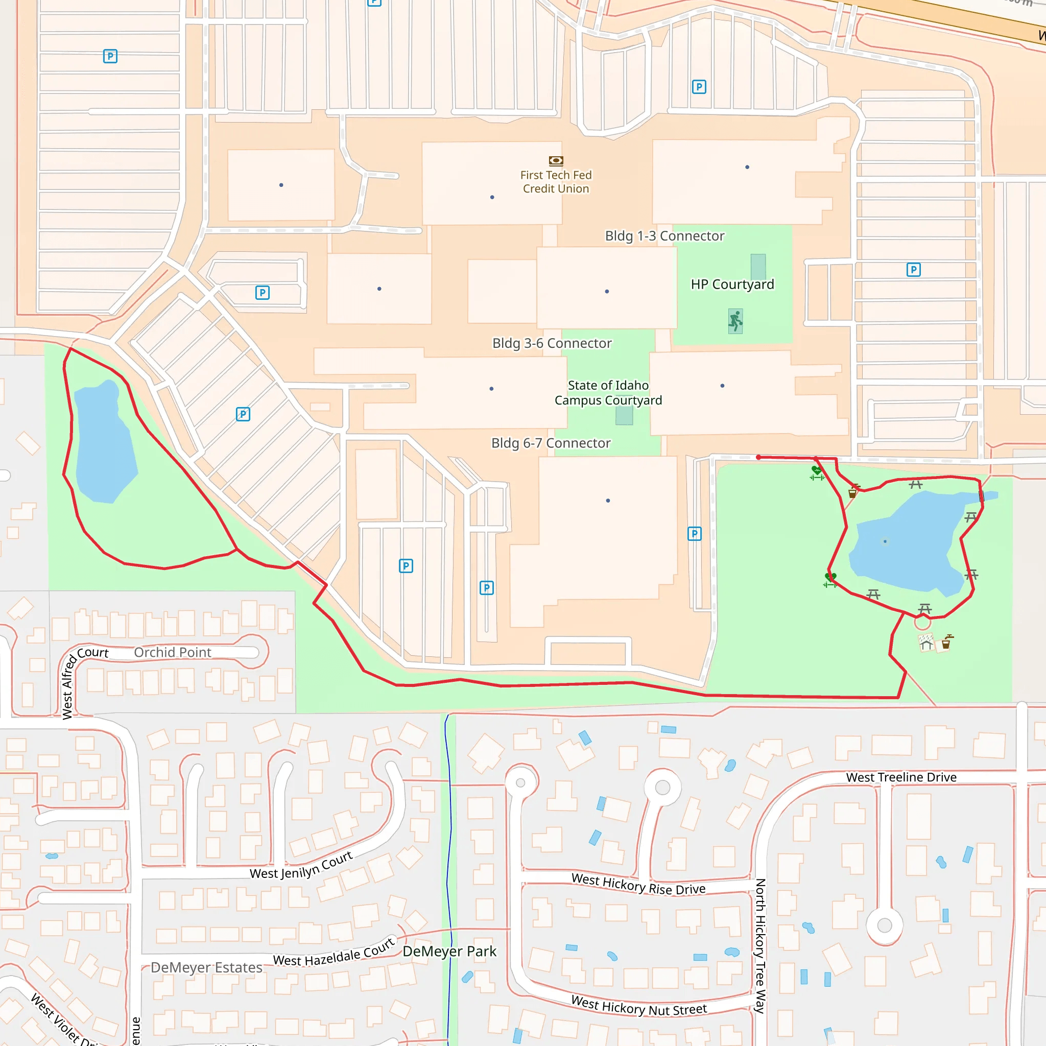 State of Idaho Pond Loop mobile static map