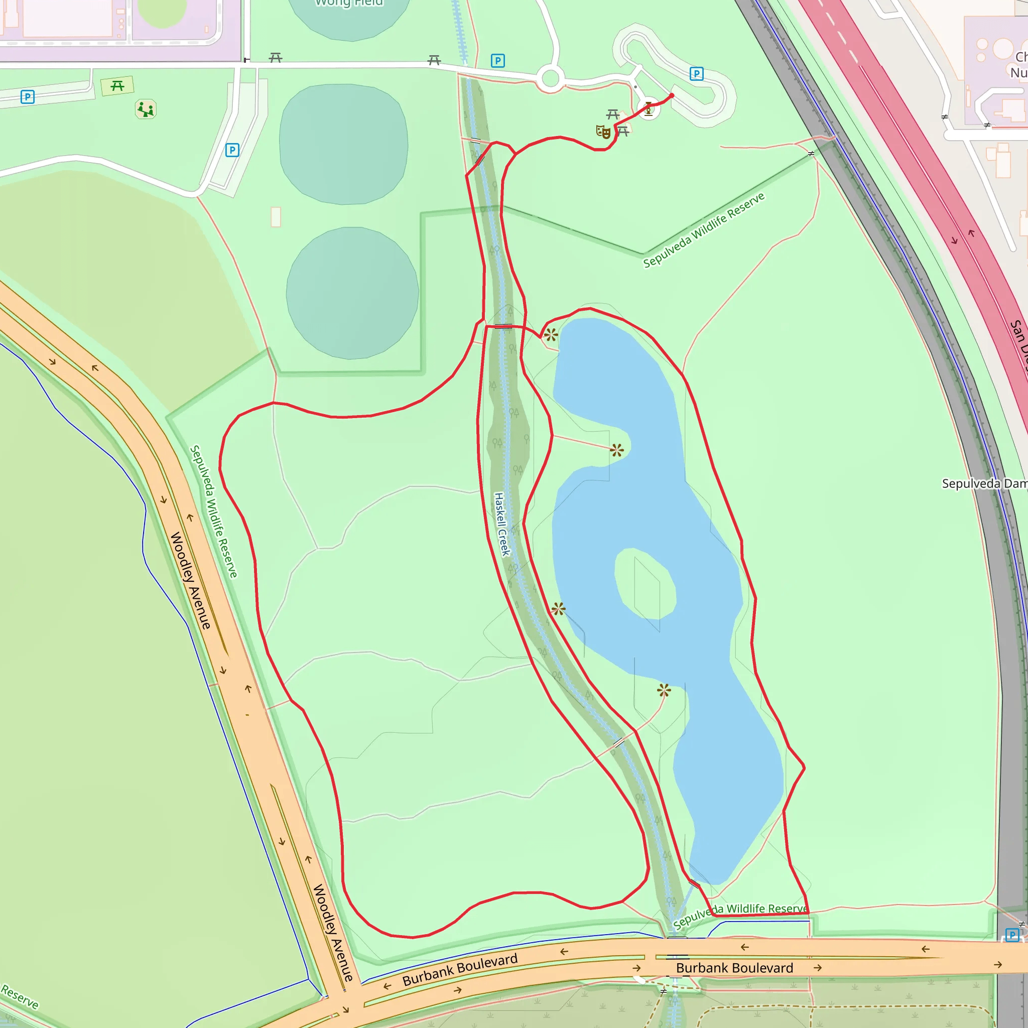 Haskell Creek Loop mobile static map