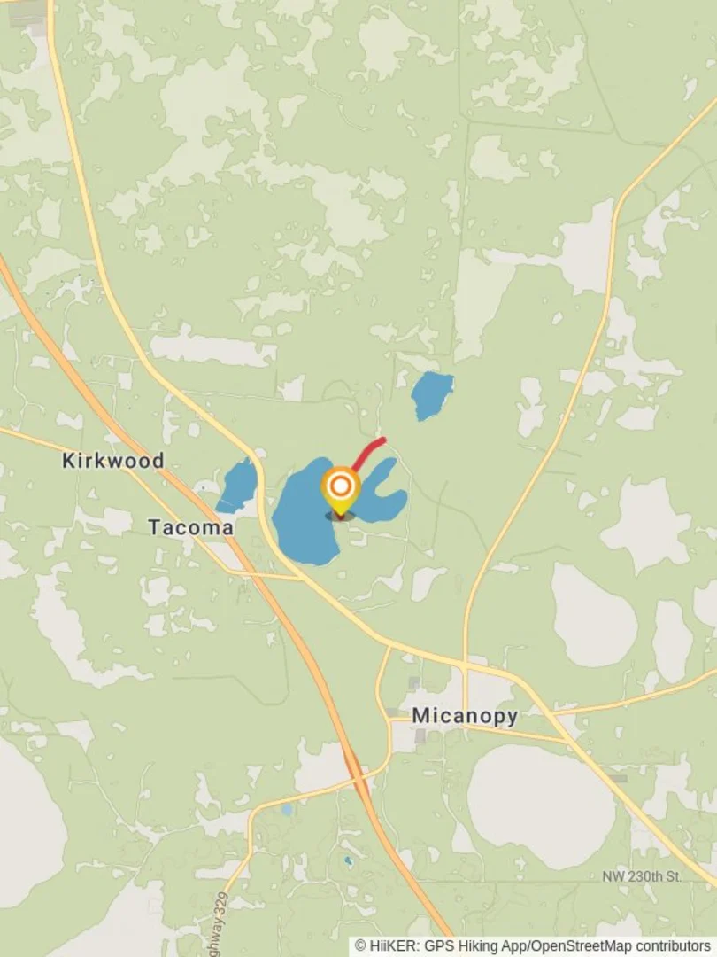 An image depicting the trail Lake Wauburg Trail and its surrounding area.