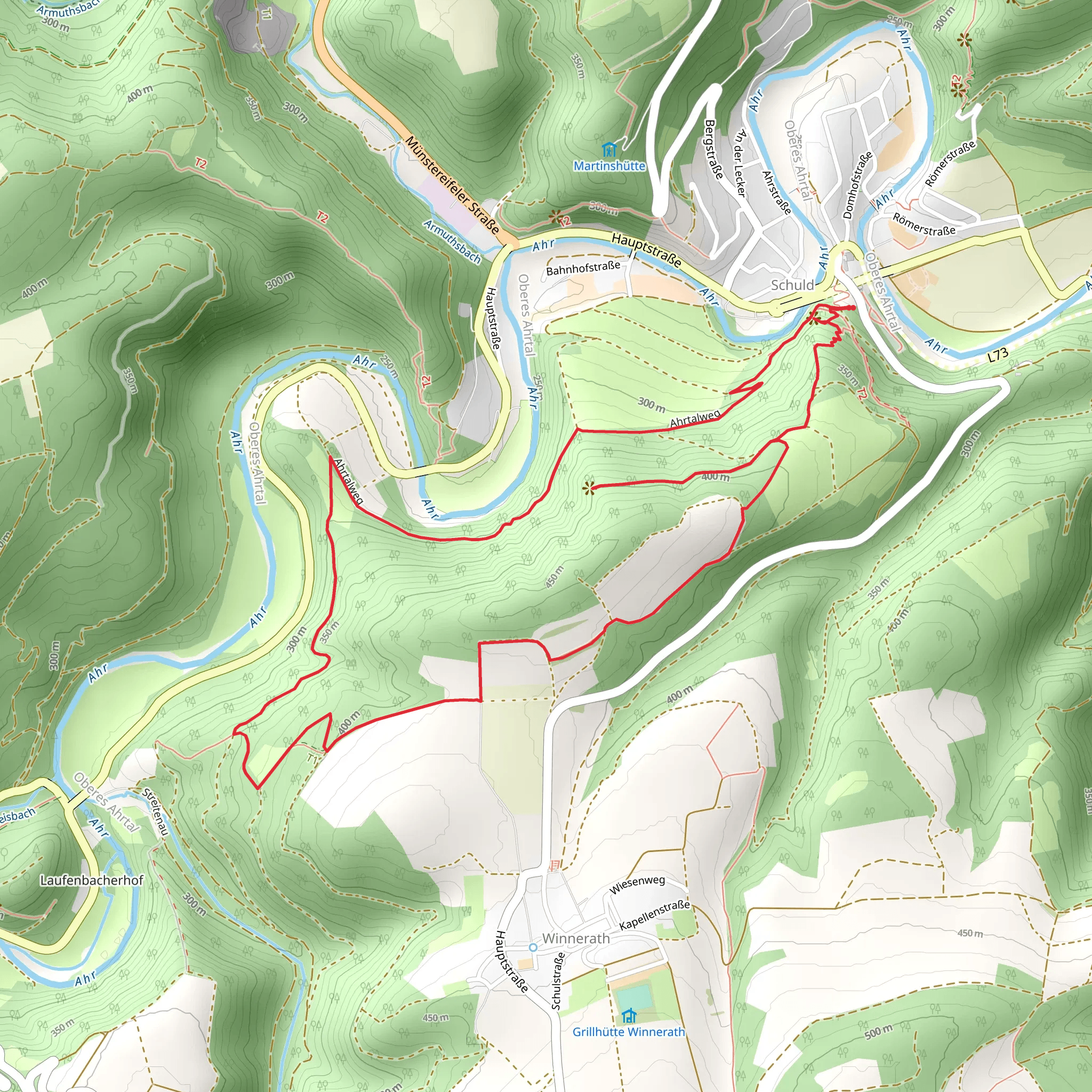 Ahr Eifelblick via Adlersteig and Schuld Rundweg mobile static map