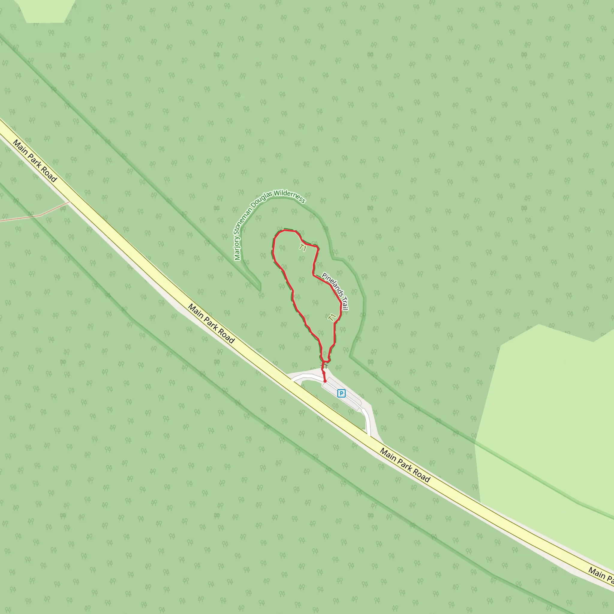 Pinelands Trail mobile static map