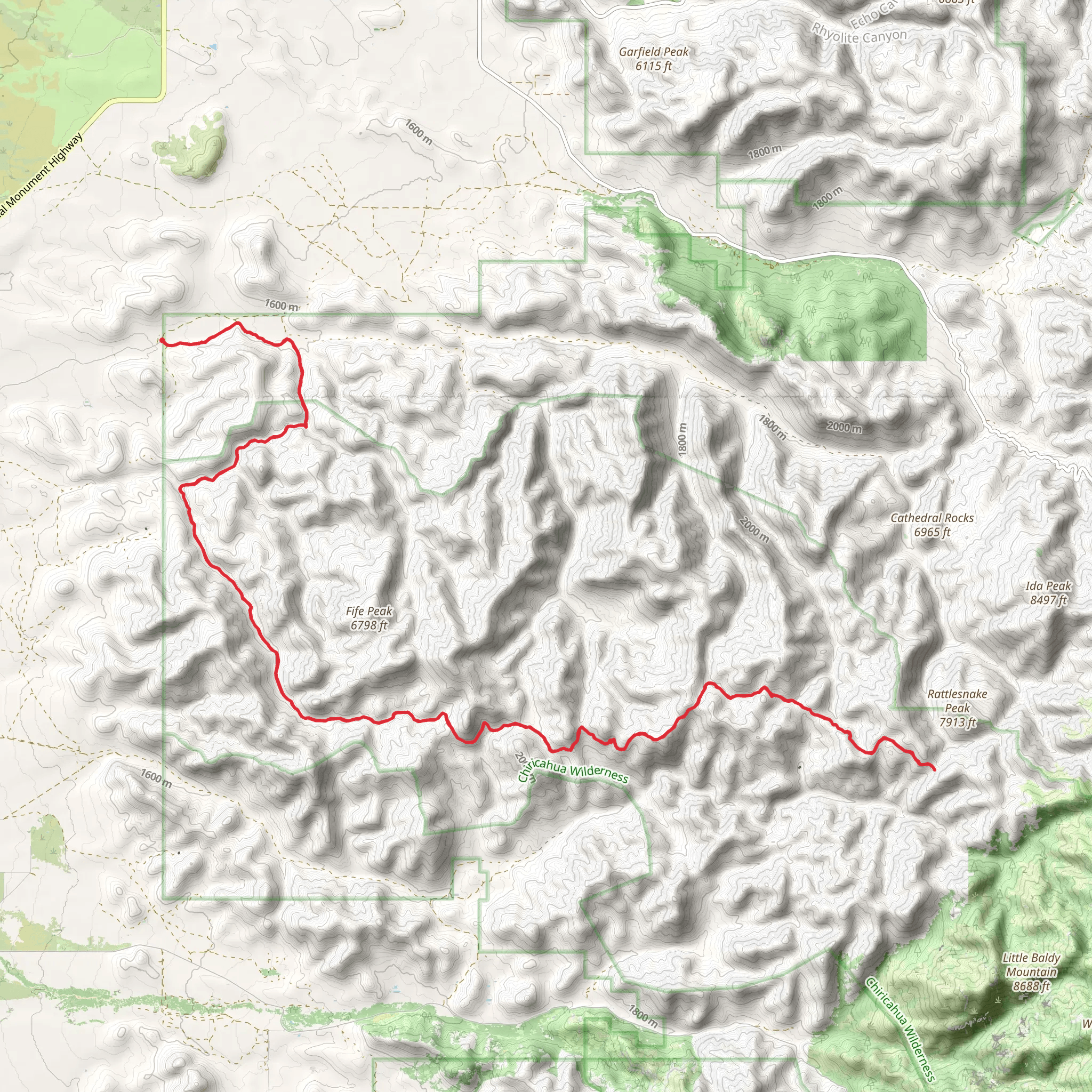 Witch Ridge Trail mobile static map