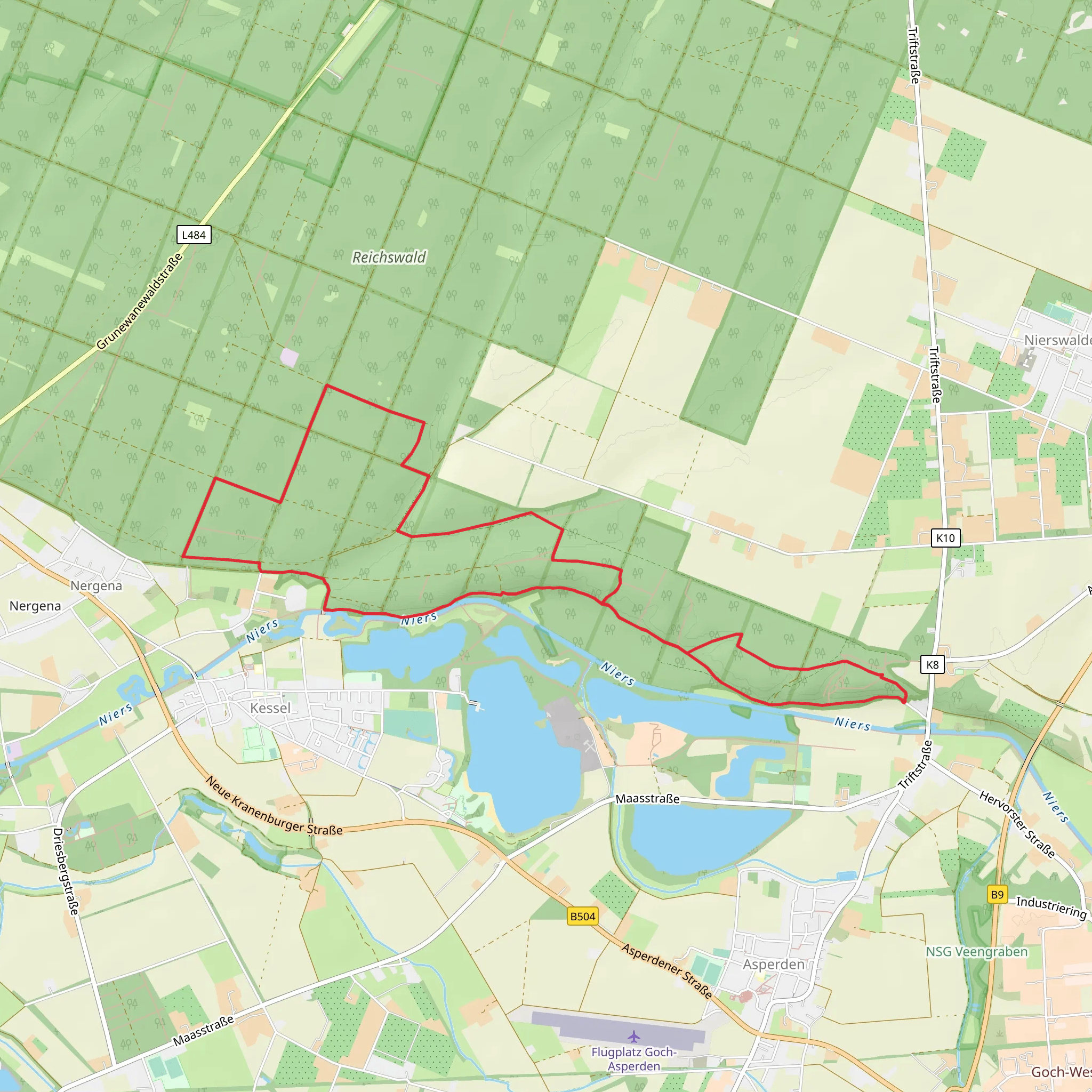 Burgus Asperden Loop mobile static map