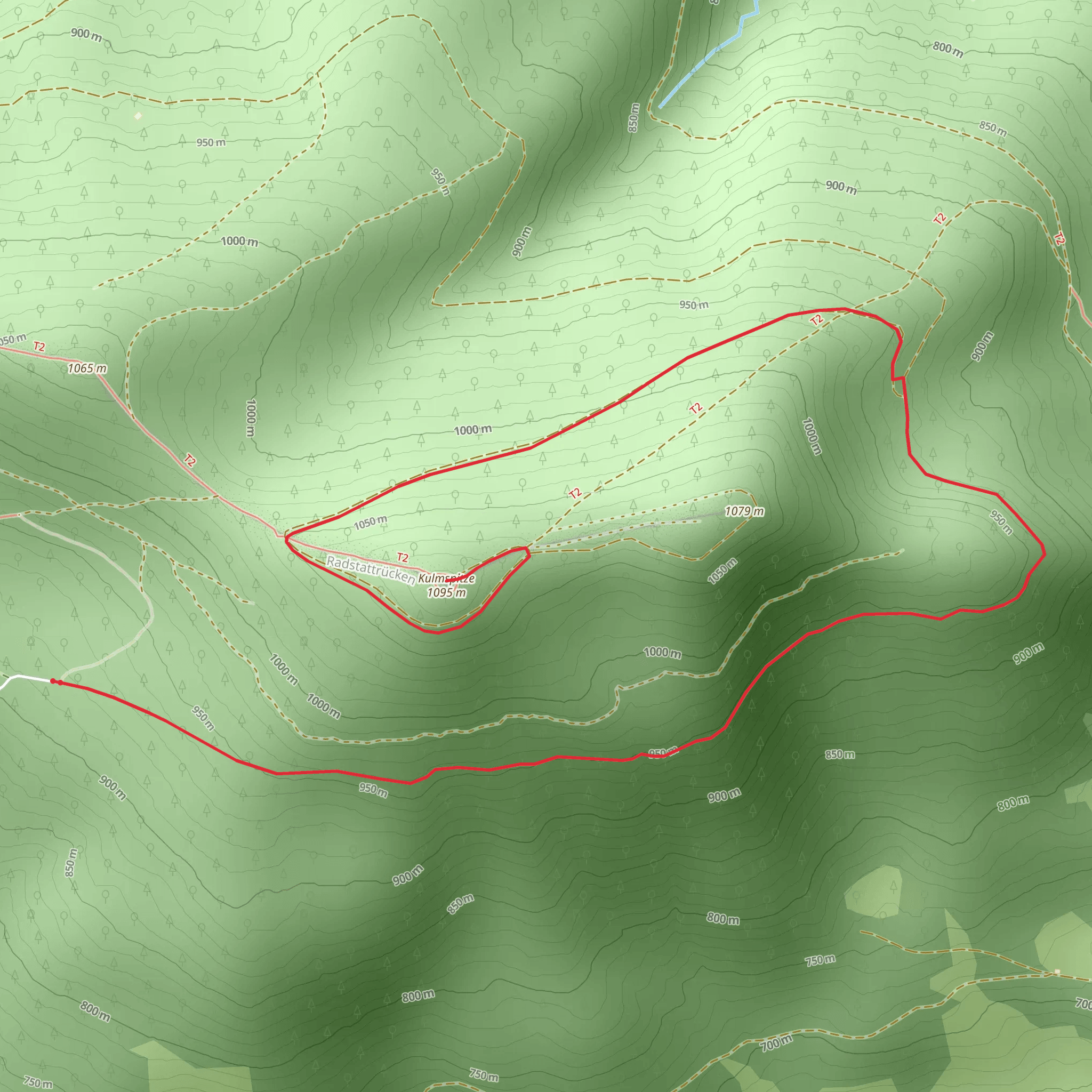 Kulmspitz Lookout Tower Hike mobile static map
