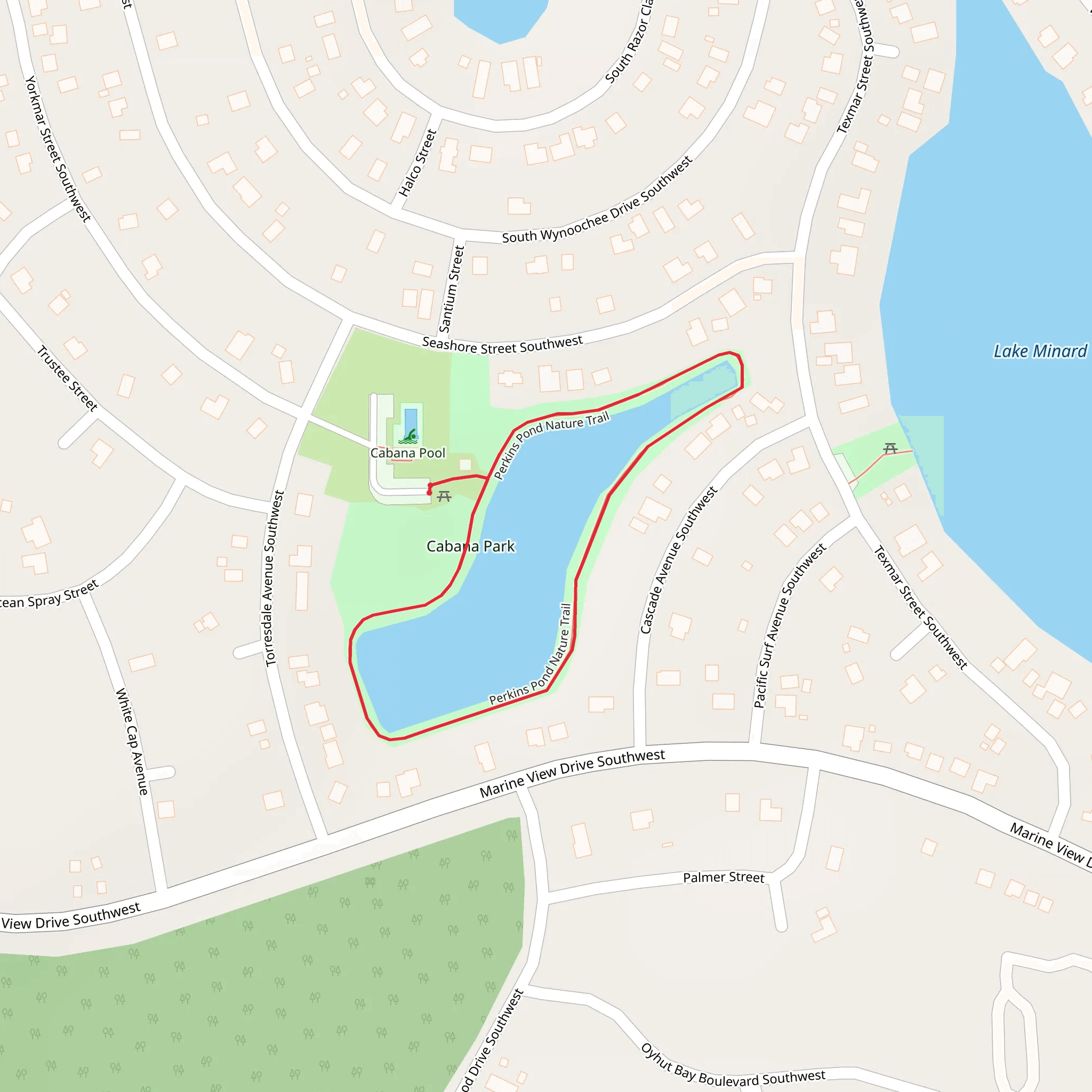 Perkins Pond Nature Trail mobile static map