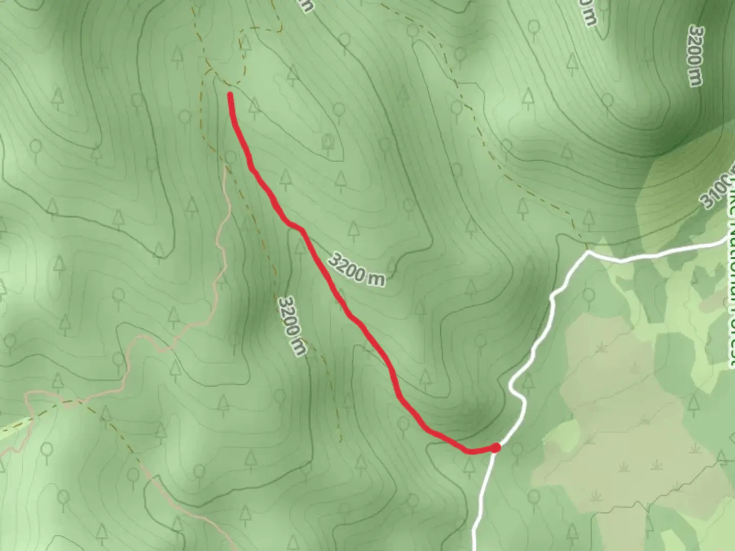 An image depicting the trail South Crooked Creek Trail and its surrounding area.