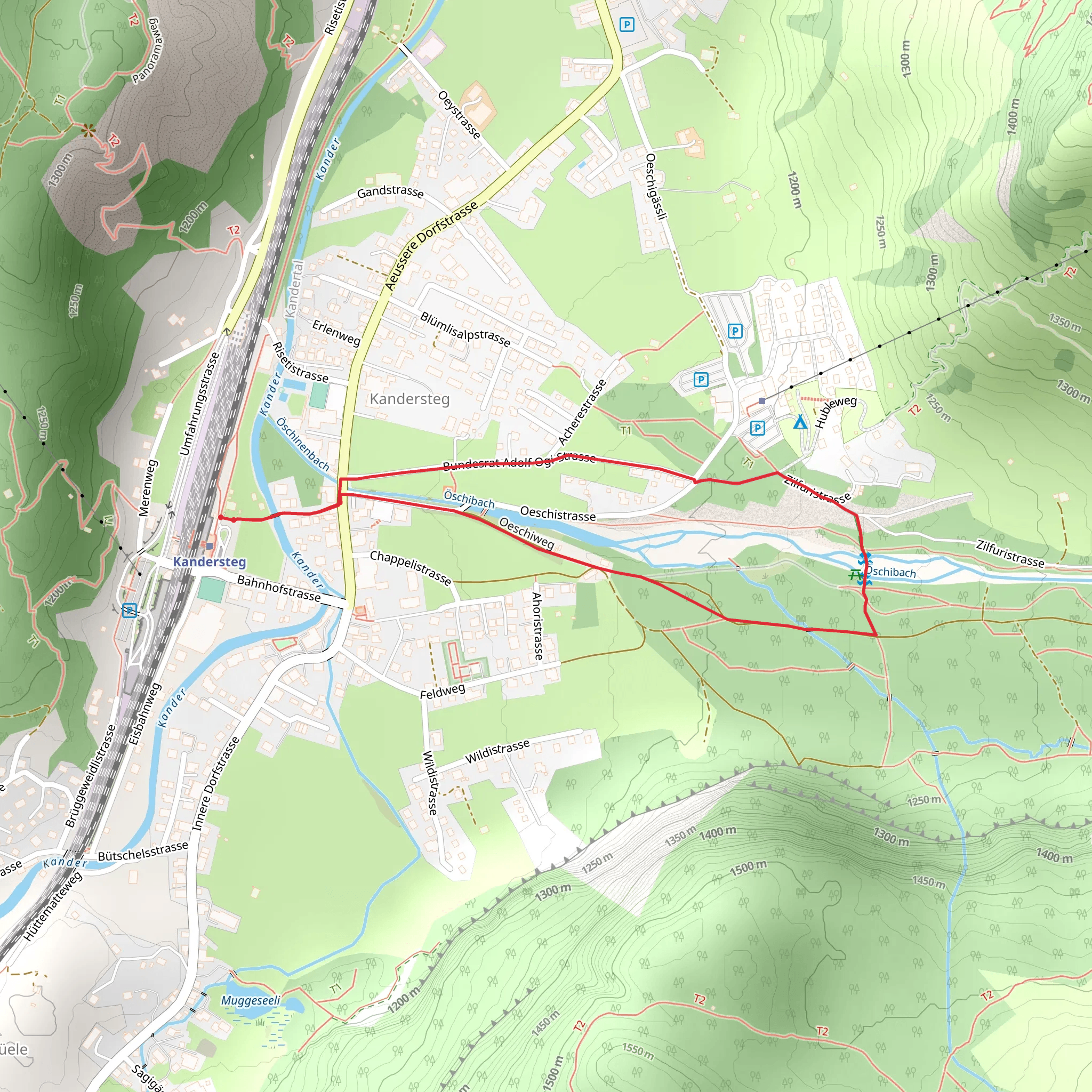 Öschiwald-Rundweg mobile static map