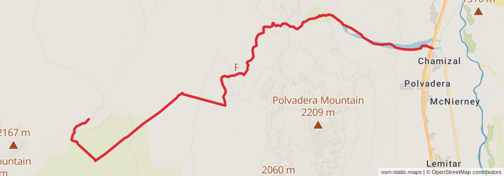 Grand Enchantment Trail stage 56 Map