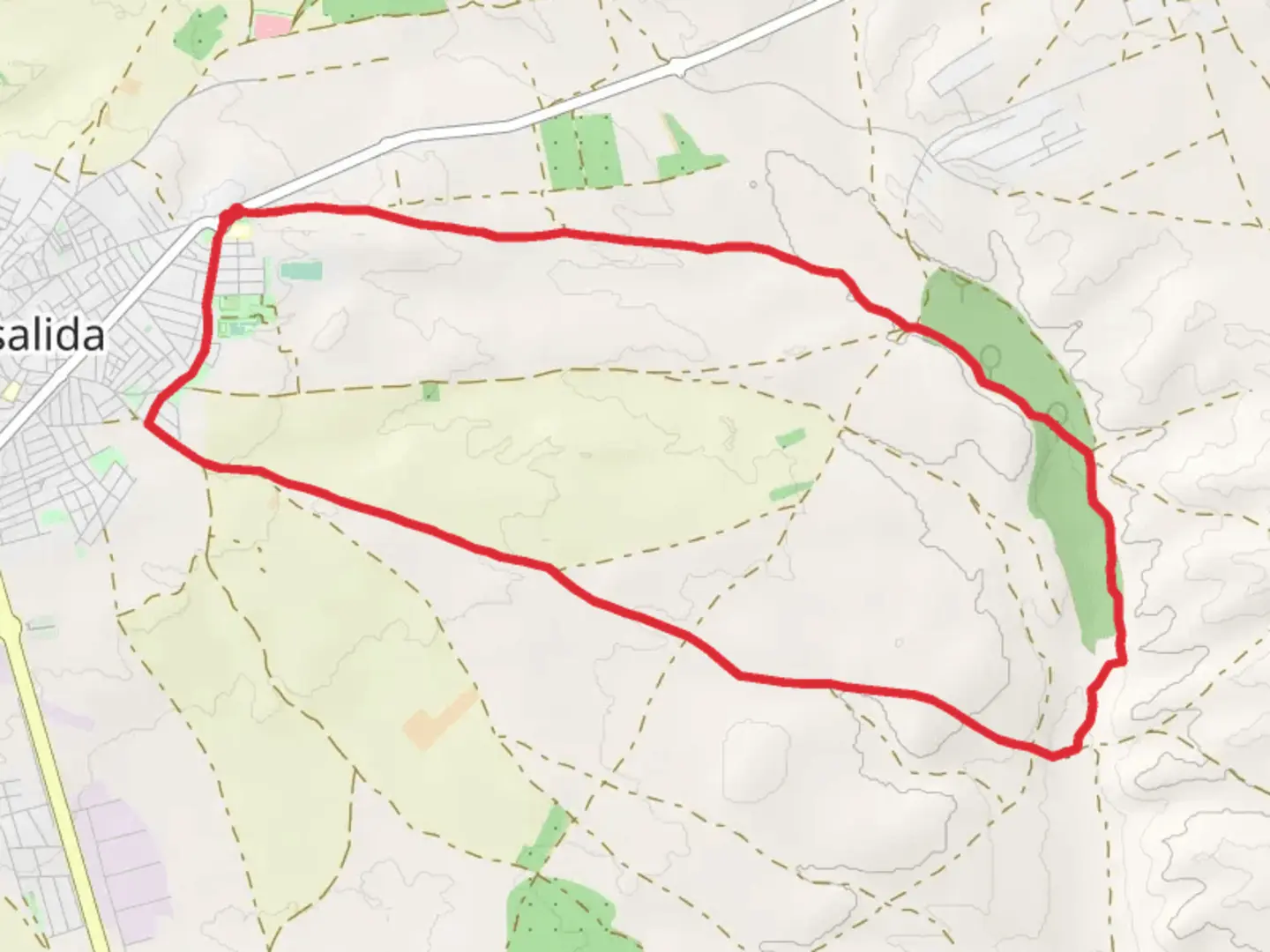 An image depicting the trail Prado Renales Trail PR TO 37 and its surrounding area.