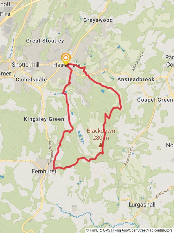Haslemere to Fernhurst Trail Surrey England