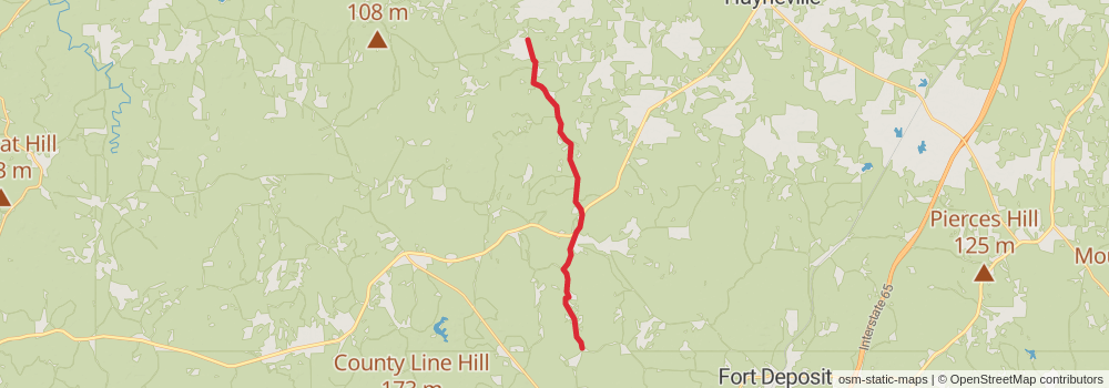 American Perimeter Trail - The South Primary stage 60 Map