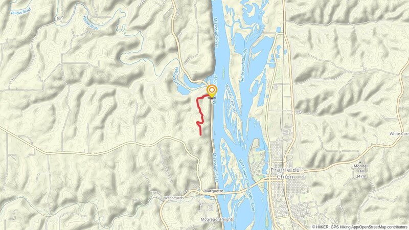 Effigy Munds national Monument from Mississippi River