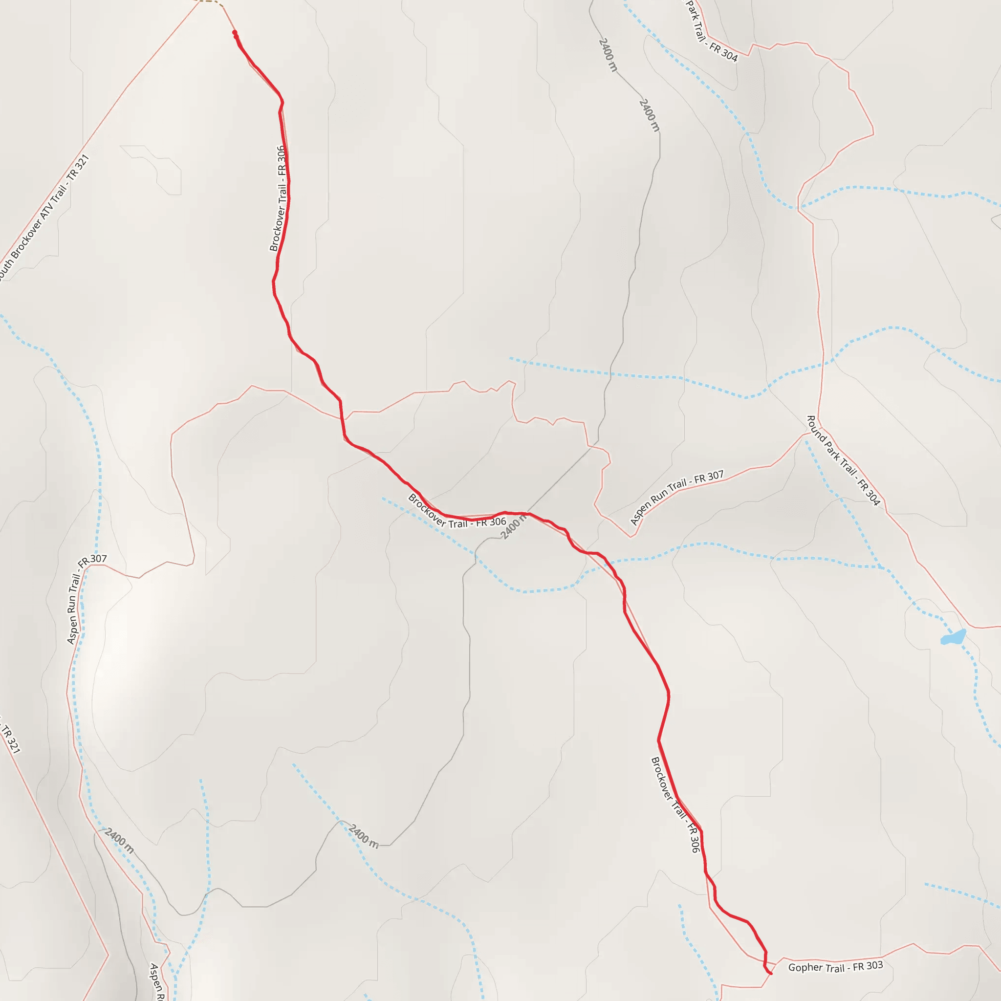 Brockover Trail mobile static map