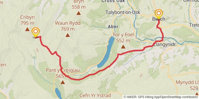 Holyhead to Chepstow Walk stage 26 Map