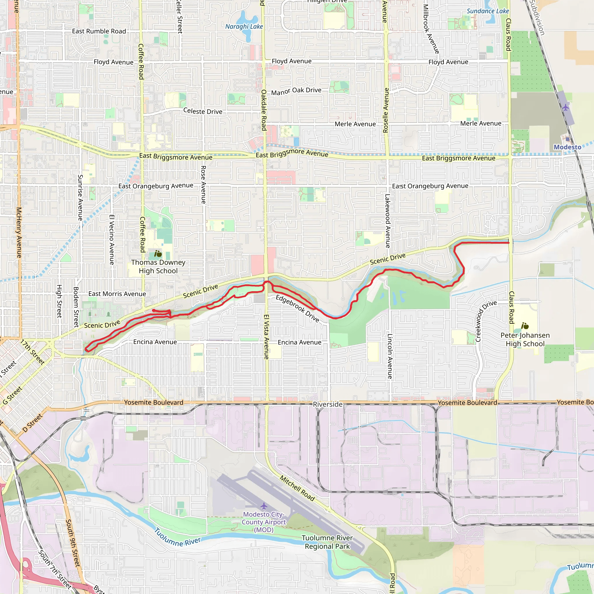 Dry Creek Loop Trail mobile static map