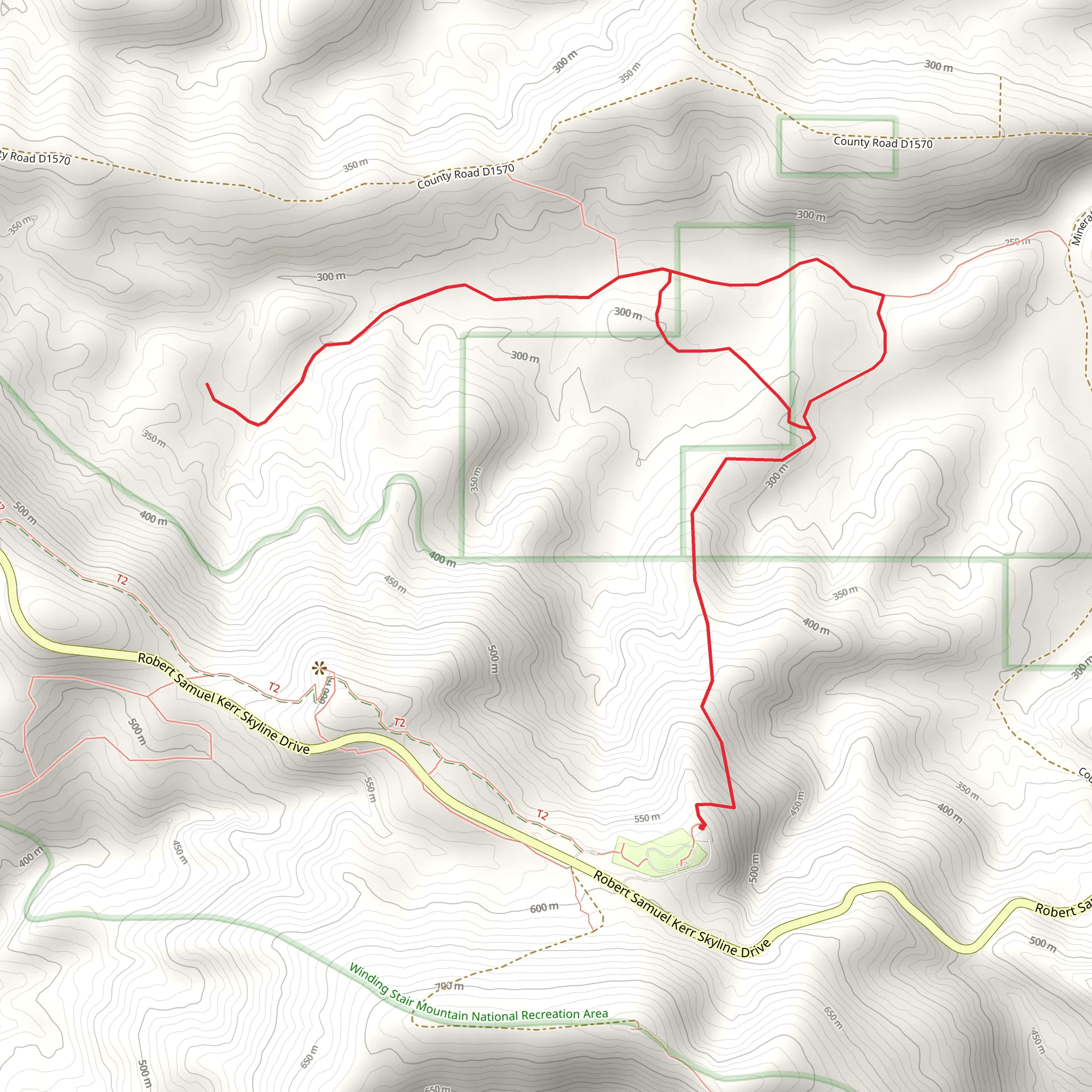 Winding Star Campground North Walk mobile static map