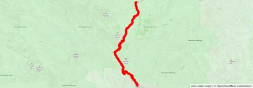 Southwestern Horseshoe Trail stage 92 Map