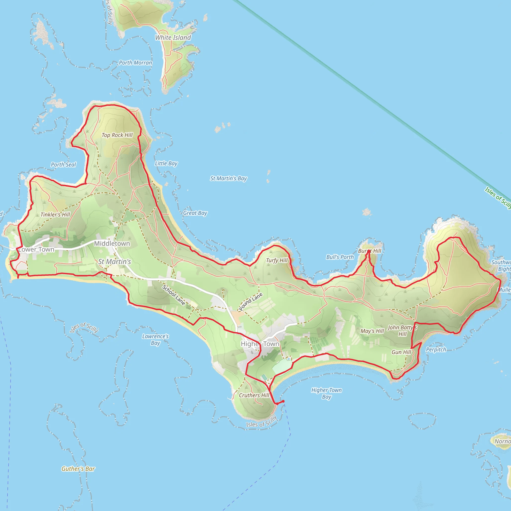 St Martin's Loop mobile static map