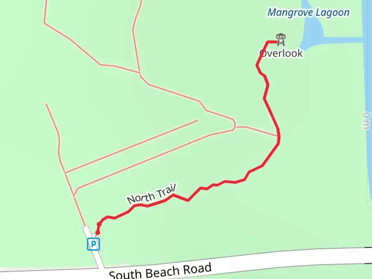 An image depicting the trail Jupiter Inlet Lighthouse Walk and its surrounding area.