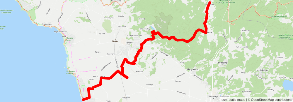 Skåneleden 1 alt 1 Map