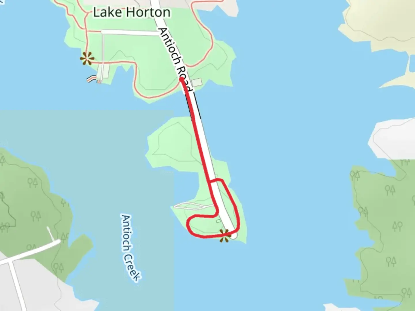 An image depicting the trail Antioch Creek Loop and its surrounding area.