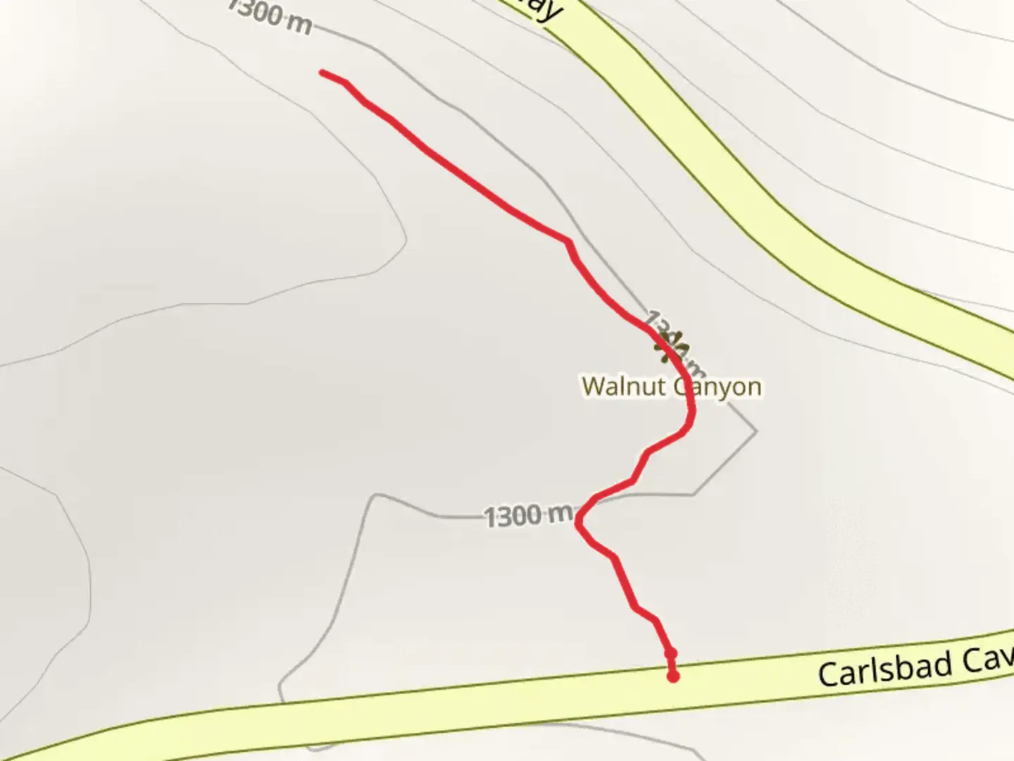 An image depicting the trail Walnut Canyon Vista Trail and its surrounding area.