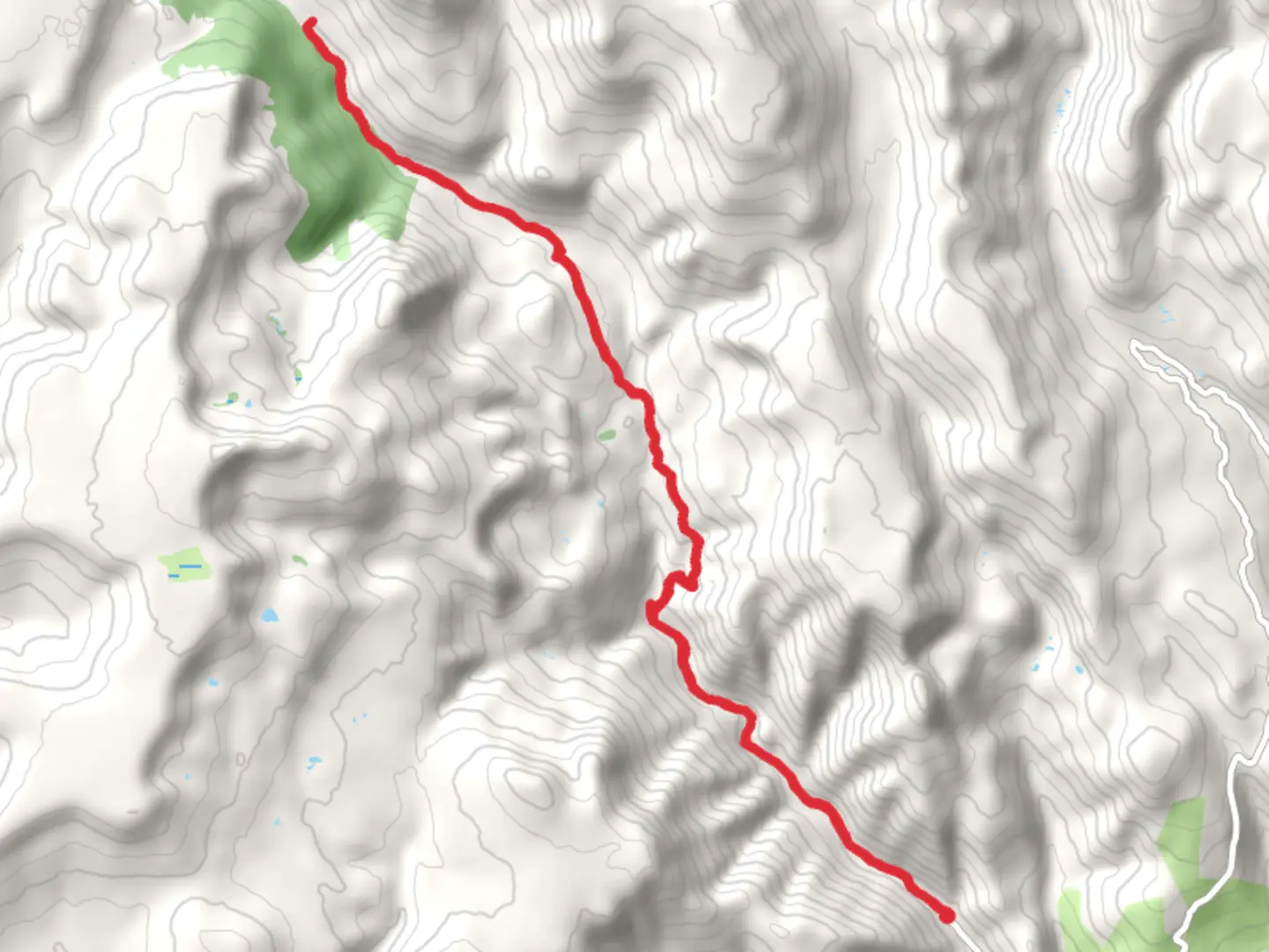 An image depicting the trail Miners Creek Trail and its surrounding area.