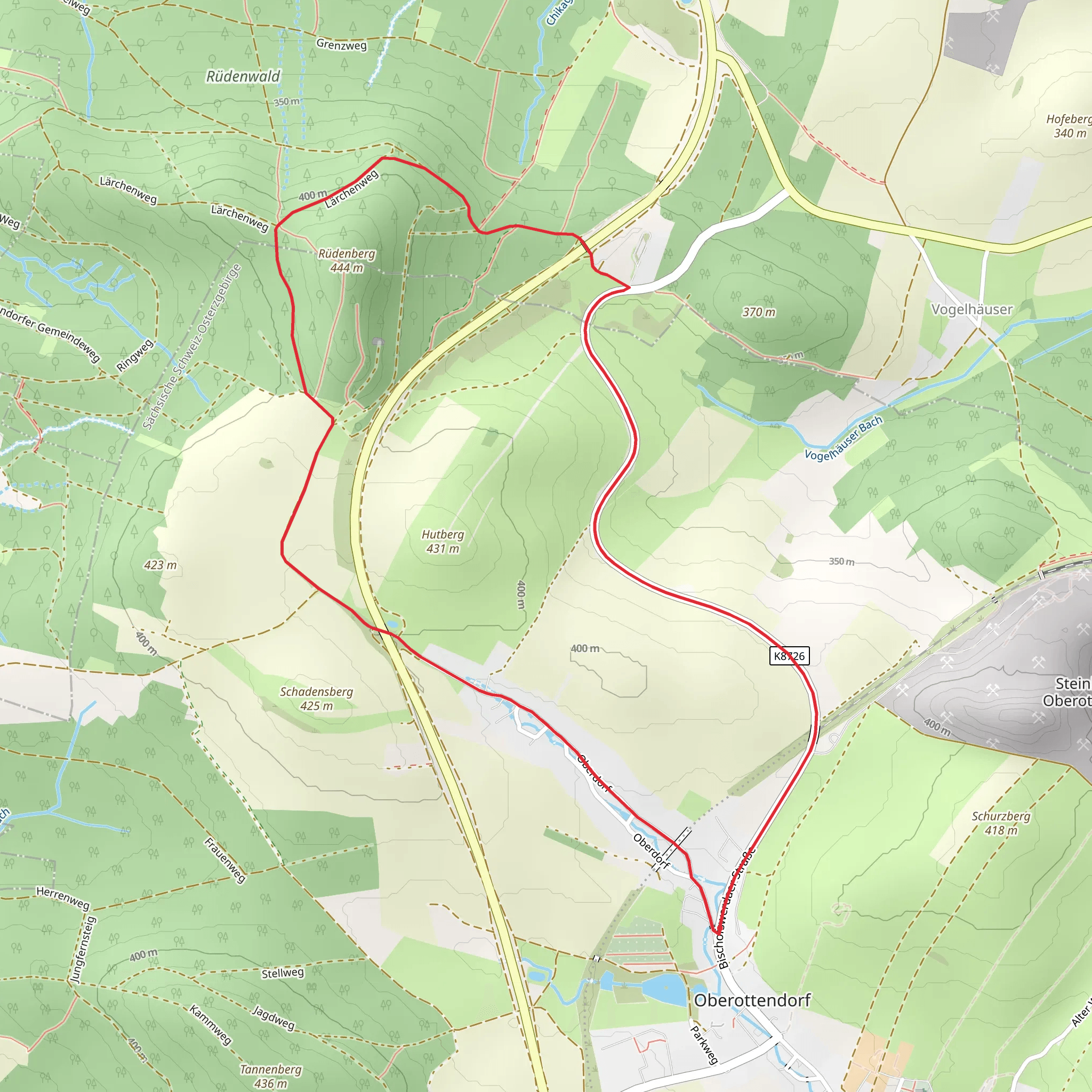 Lärchenweg Loop mobile static map