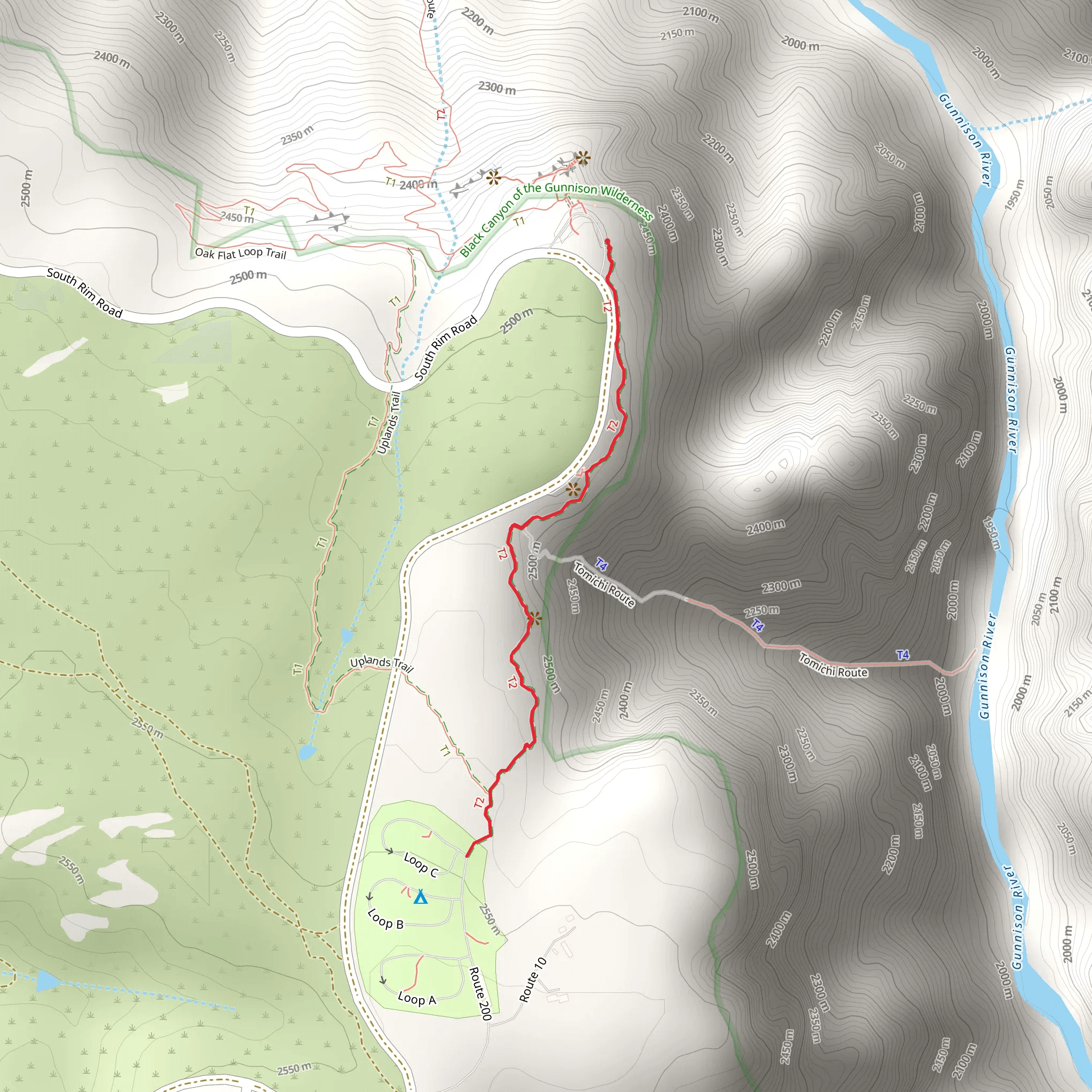 Rim Rock Nature Trail mobile static map