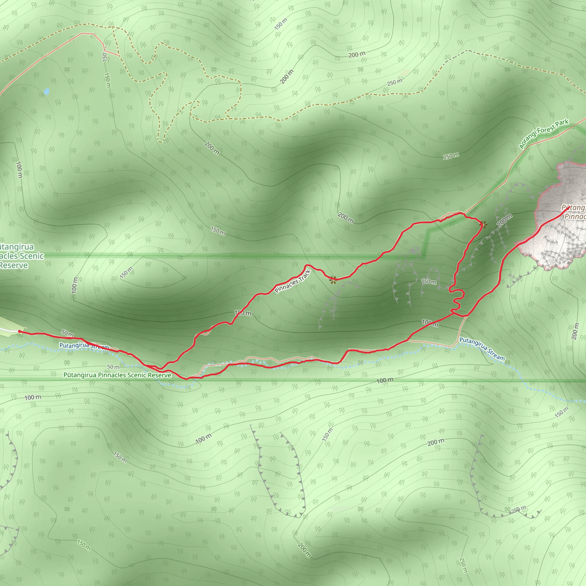 Pinnacles Track Loop mobile static map