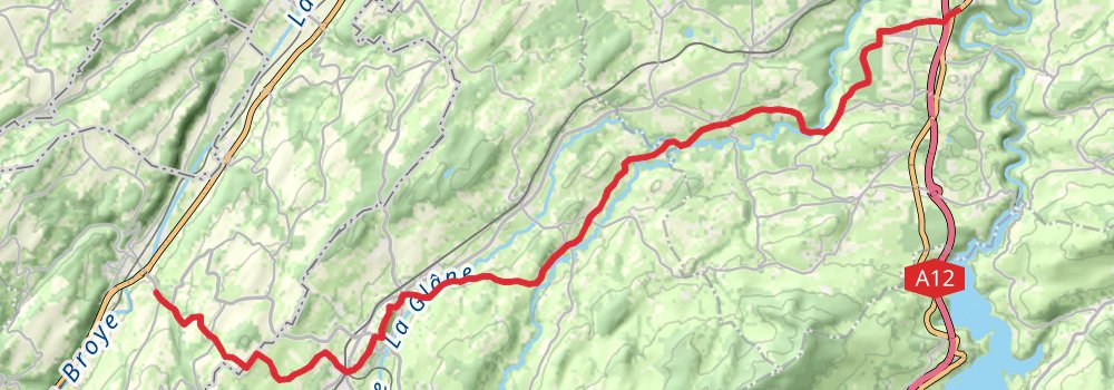 Camino Blumberg-Geneva via Frauenfeld stage 21 Map